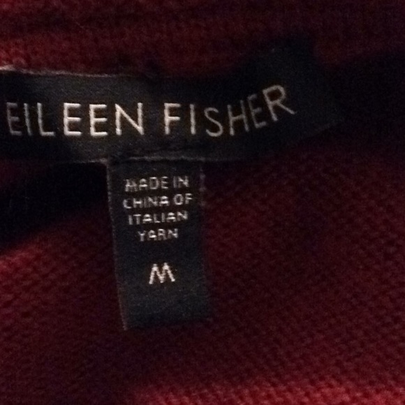 COPY - Eileen Fisher red merino wool wool tunic # M - Picture 8 of 8